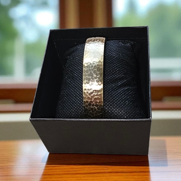 Brighton Jewelry - BRIGHTON Hammered Gold Plated Bangle Bracelet